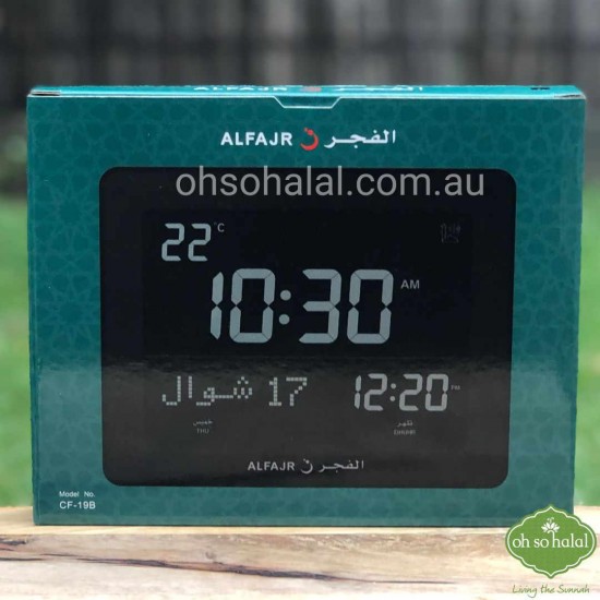 Alfajr Desk Clock CF-19 (Black)