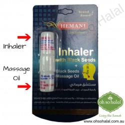 Inhaler with Black Seeds Plus Black Seed Massage Oil 