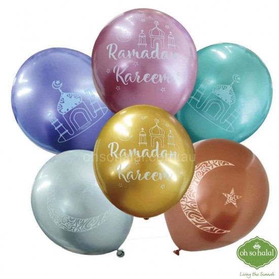 Ramadan Kareem Chrome Balloon Mix