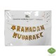 Ramadan Mubarak Gold Foil Balloon