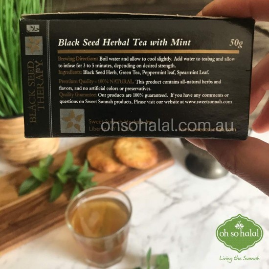 Black Seed Herbal Mint Tea 20 Bags   