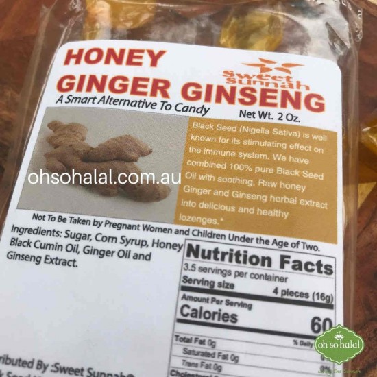 Black Seed Lozenges - Honey, Ginger and Ginseng