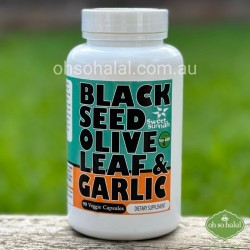 Black Seed, Olive Leaf & Garlic - 90 Veggie Capsules (Short Expiry Date)